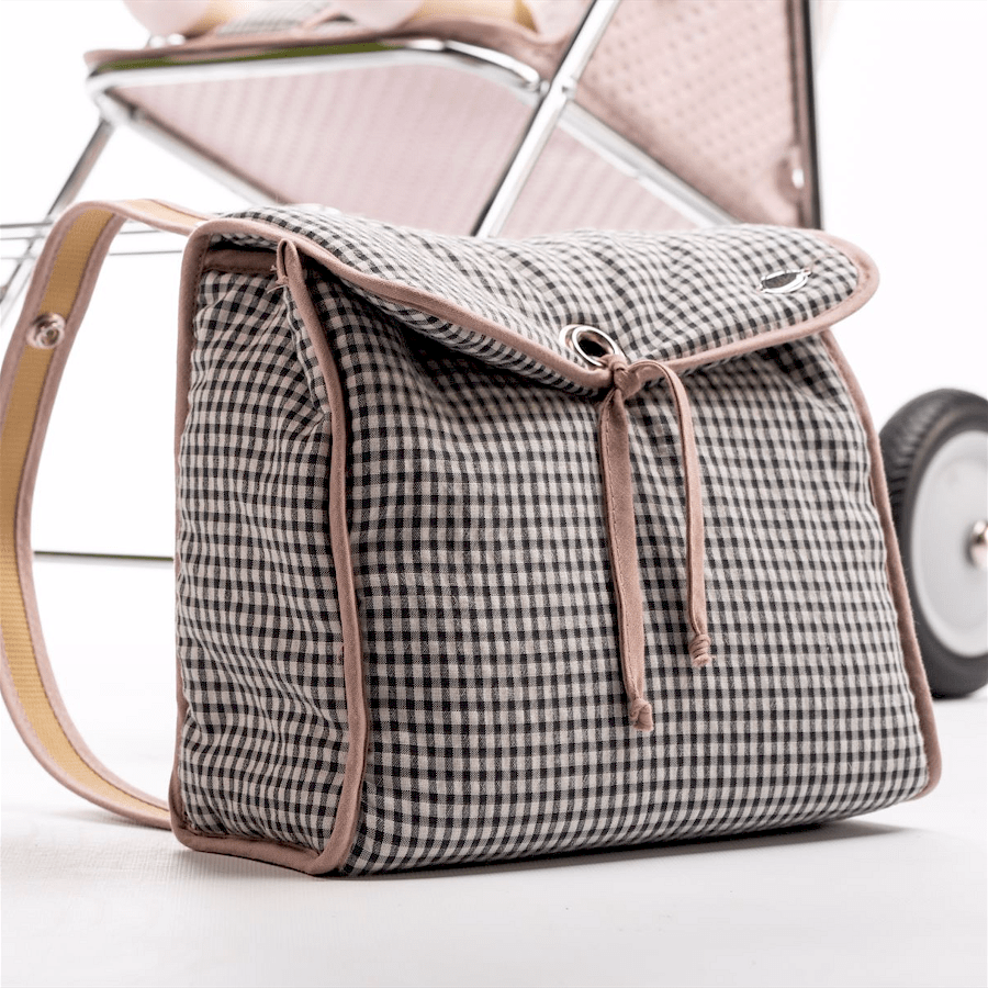 Bolso de Carro gris cuadros