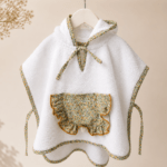 poncho toalla playa piscina flor de lis