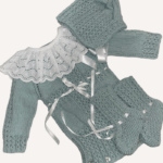 conjunto de punto hecho a mano